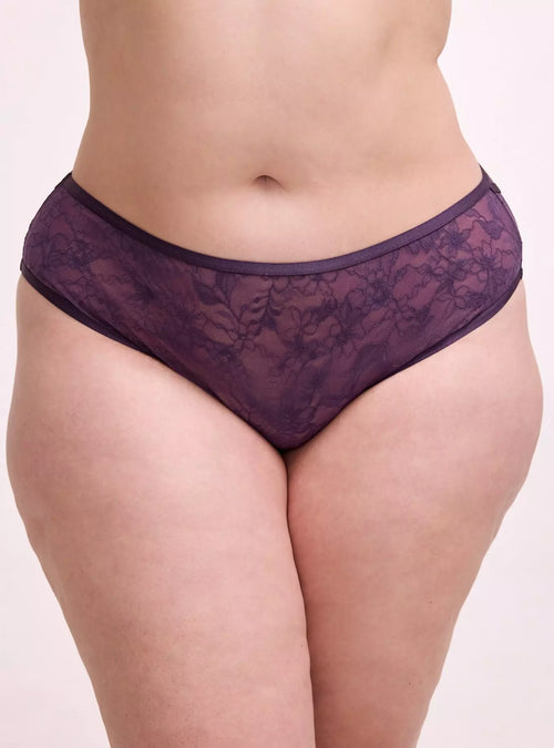 Women's LaceAura Cut-Out Mid-Rise Cheeky Lace Panty with Stretch Fabric