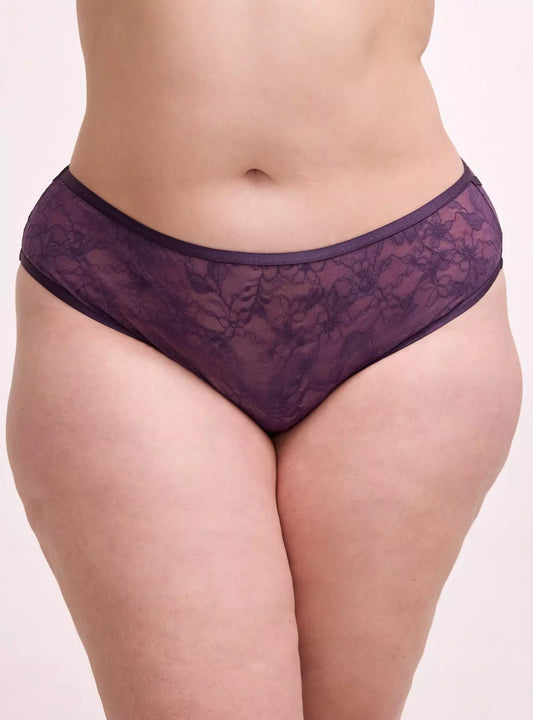 Women's LaceAura Cut-Out Mid-Rise Cheeky Lace Panty with Stretch Fabric