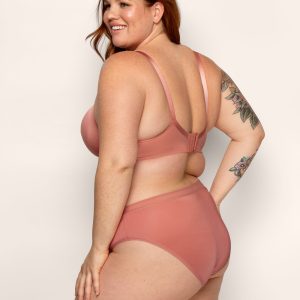 Alternative view of Curvy Couture Silky Smooth High Cut Brief - Desert Dawn | Final Sale