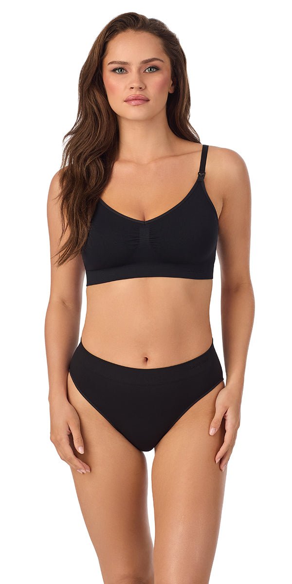 Le Mystere Seamless Comfort Nursing Bra - Black | Final Sale - Image 2