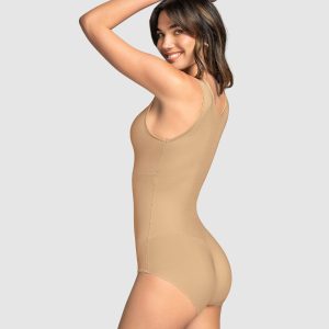 Alternative view of Leonisa Plunge Classic Sleeveless Shaper Bodysuit - Golden Beige