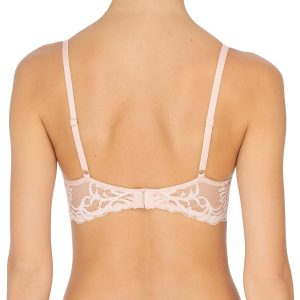 Alternative view of Natori Feathers Plunge Bra - Cameo Rose | Final Sale