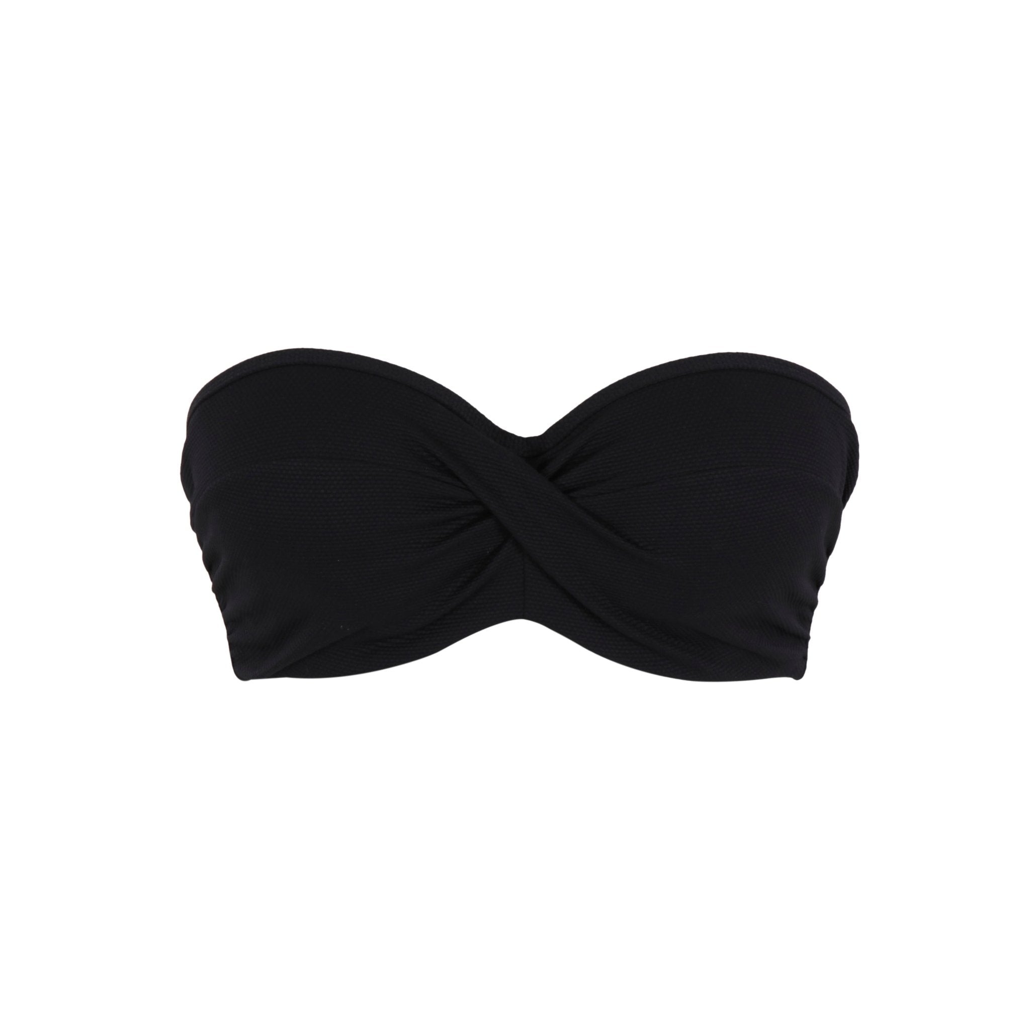 Panache Spirit Ella Twist Bandeau Bikini Top - Black - Image 5